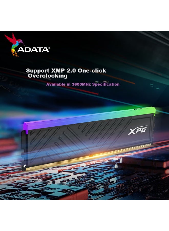 Adata 32gbKit Ddr4 3600mhz Desktop Memory Module Xpg Spectrix D35g Black Gaming Rgb Memory Module - Image 1