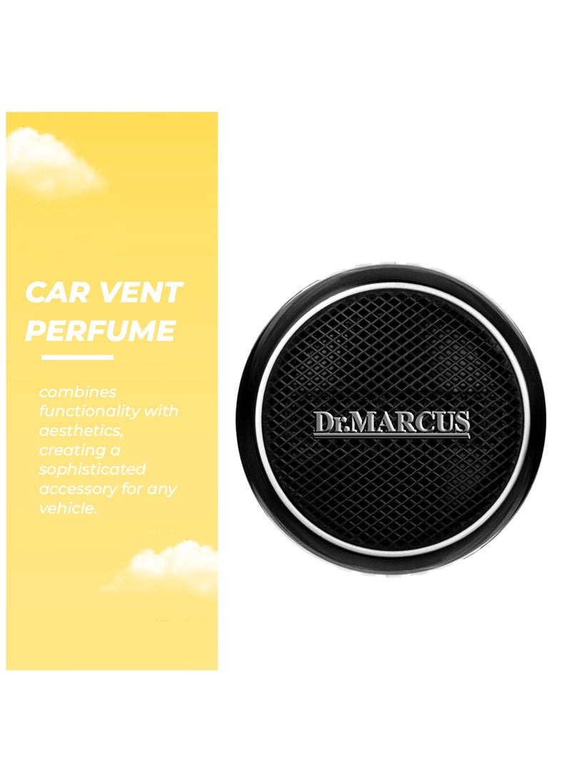 Dr.MARCUS Dr. Marcus Premium Car Air Freshener – Long-Lasting Lemon Scent – Stylish Speaker-Shaped Vent Clip Design – Up to 45 Days of Freshness – High-Quality Fragrance Perfume for Vehicles  - Image 5