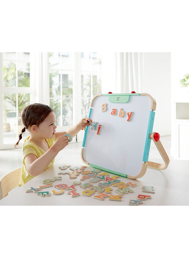 هيب هايب سنيكرز خشبي مغناطيسي - 52 قطعة | حروف كبيرة وصغيرة لتعليم القراءة المبكر | بناء مهارات الحركة الدقيقة وثقة القراءة | لعبة تعليمية متينة - Image 4