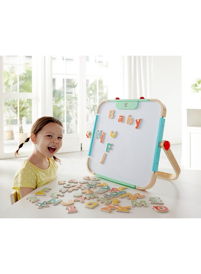 هيب هايب سنيكرز خشبي مغناطيسي - 52 قطعة | حروف كبيرة وصغيرة لتعليم القراءة المبكر | بناء مهارات الحركة الدقيقة وثقة القراءة | لعبة تعليمية متينة - Image 5