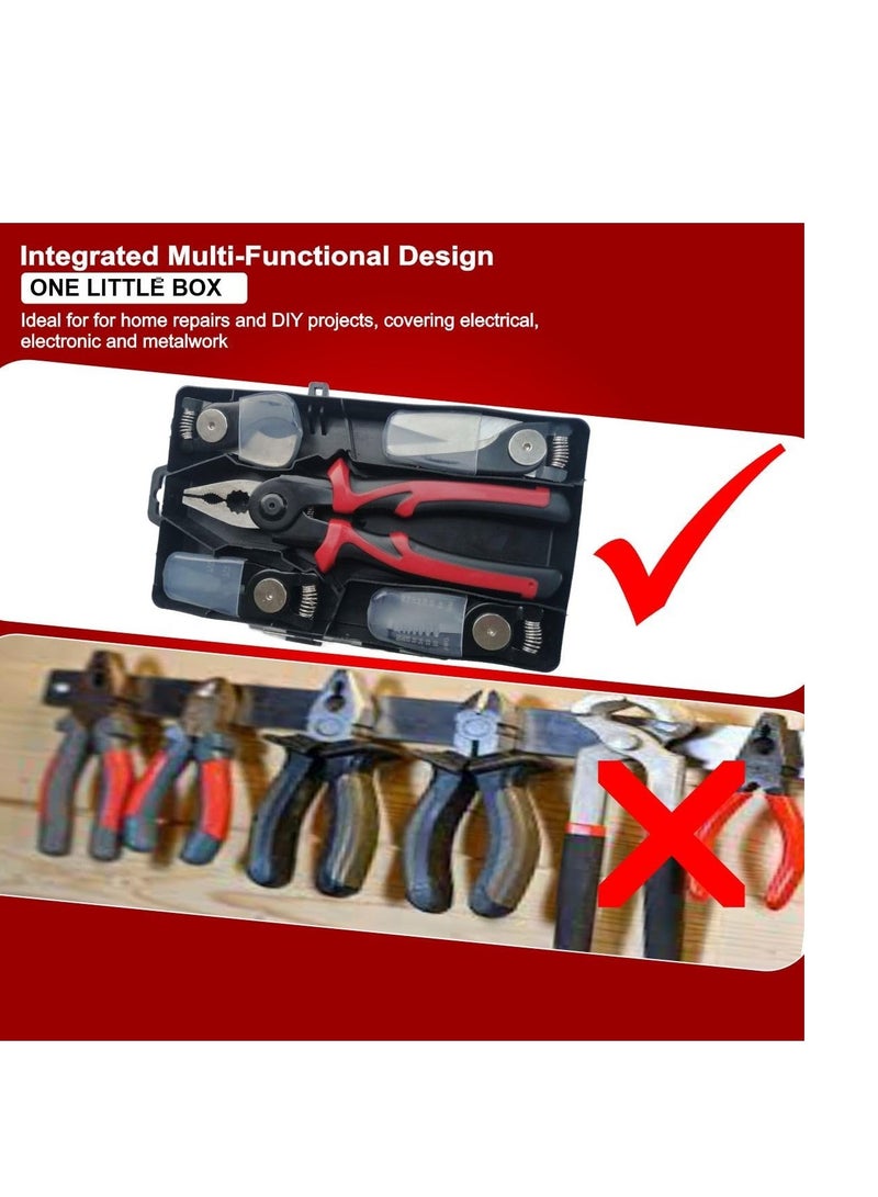 5 In 1 Tools Multifunctional Interchangeable Plier Set Wire Stripper Crimping Tool Cable Cutter Electrician Scissors, and Linesman Pliers All In One Kit with Storage Case