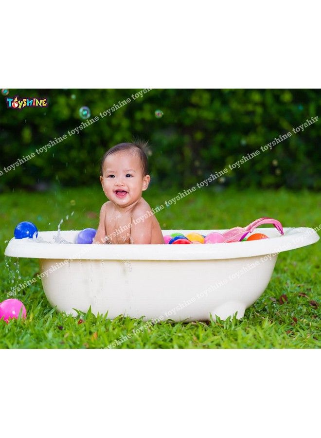 3 In 1 Non Slip Jumbo Baby Bath Tub Mini Seat Bather And Magic Mug Combo For Baby Infant 0 3 Years Old (Pink)
