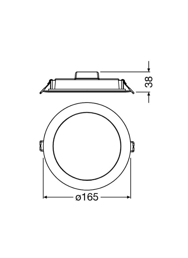 LEDVANCE دائرة إضاءة Ceiling LEDvance LED 16W 3000K أبيض دافئ - 6 بوصة  - Image 1