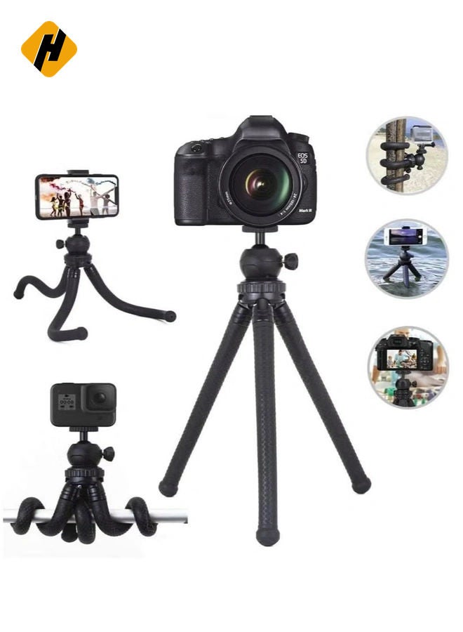 HuHa Premium Flexible Phone Tripod with Wireless Remote, Mini Tripod Stand for Camera GoPro/Mobile  - Image 2