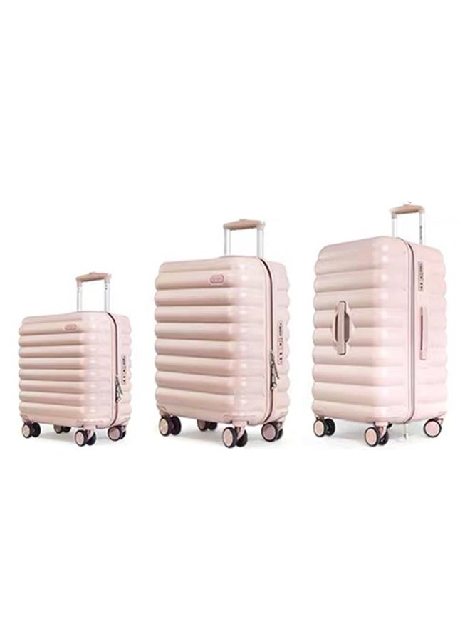 NEWCOM 18/20/24-inch Cloud-Tech Luggage - Features nano-silver coated aluminum telescopic handle, dual-row silent spinner wheels, compact & lightweight for cabin use, available in mint green/rose pink color options - Image 3