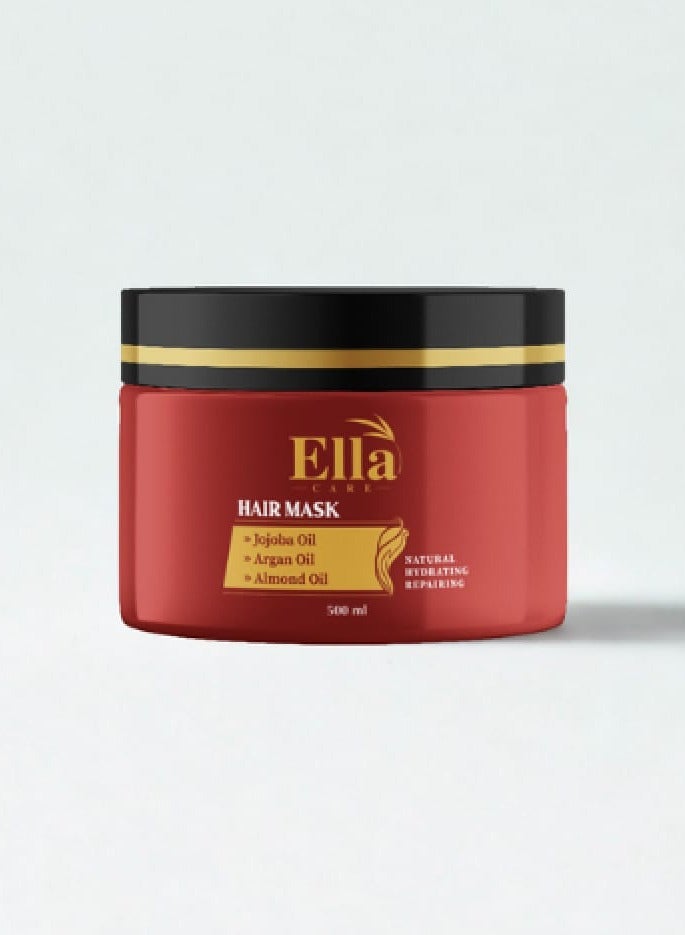 Ella Care Mask with a mixture of natural oils Argan oil, Sesame oil and Jojoba oil from ella care, 500 ml - Image 1