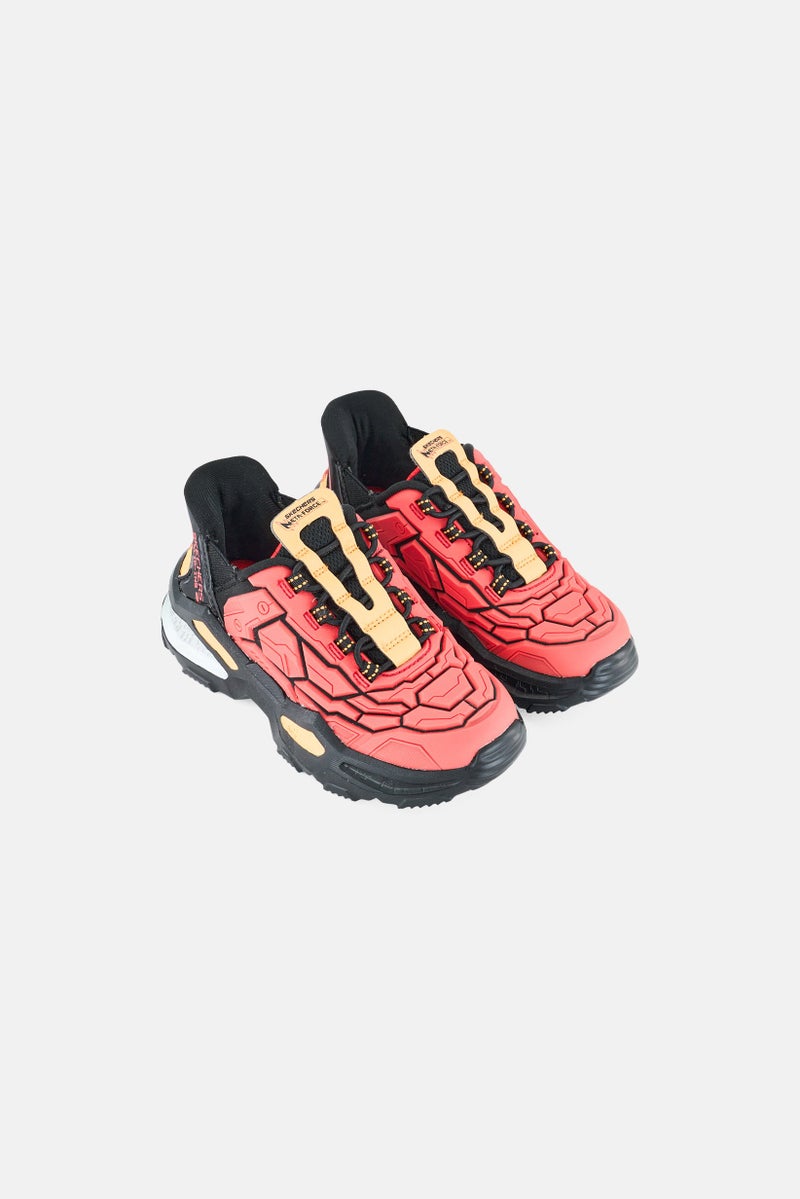 SKECHERS Toddlers Boy Bots-Orbitron Slip On Walking Shoes, Red - Image 4