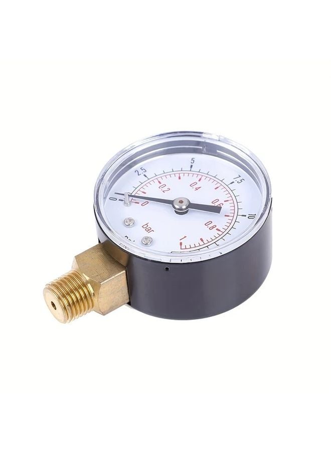 1 قطعة مقياس ضغط منخفض 0-10 بار 0-150 رطل/بوصة مربعة متين بلاستيك معدن غاز سائل مراقب الضغط - Image 3