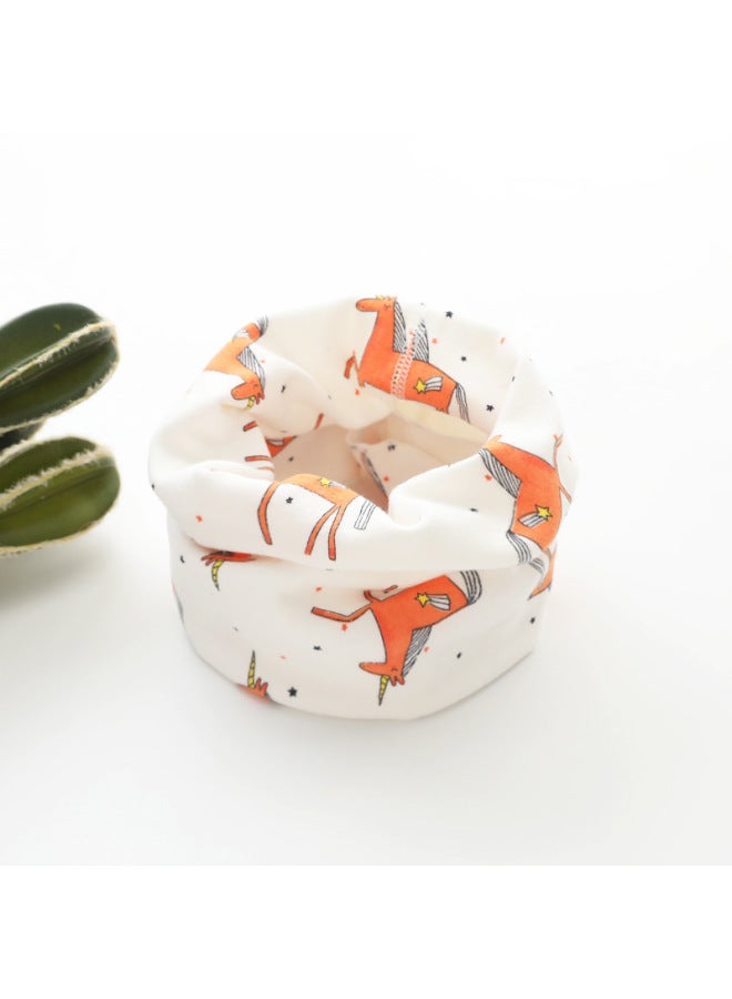 Y Autum New Kidsren's Neck Scarf Korean Style Warm And Windproof Printed Baby Neck Cover Dropshipping Neck Cover