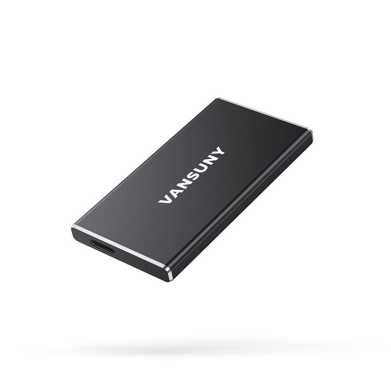 Vansuny 500GB Portable External SSD, USB 3.1 Gen2 450MB/s High-Speed Data Transfer, Metal USB C Mini Portable External Solid State Drive for PC, Laptop, Phones and More - Image 1