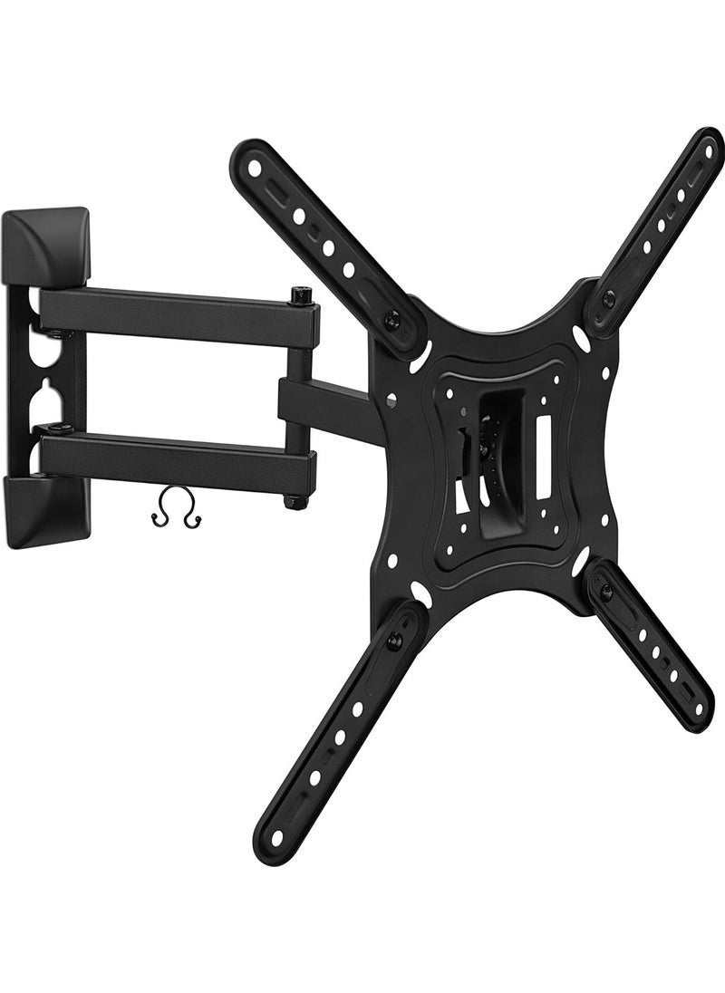 ELTRAZONE Full Motion TV Wall Mount Monitor Wall Bracket with Swivel & Articulating Tilt Arm, Fits up to 55 Inch Lcd Led Oled Flat Screens up to 66 lbs/Vesa 400x400 - Image 1