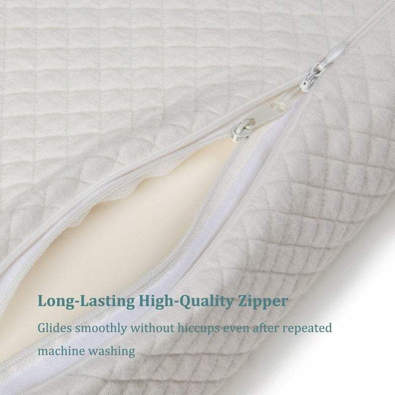 EPABO Contour Memory Foam Pillow Orthopedic Sleeping Pillows, Ergonomic Cervical Pillow for Neck Pain - for Side Sleepers, Back and Stomach Sleepers, Free Pillowcase Included (Soft & Queen Size) - Image 4