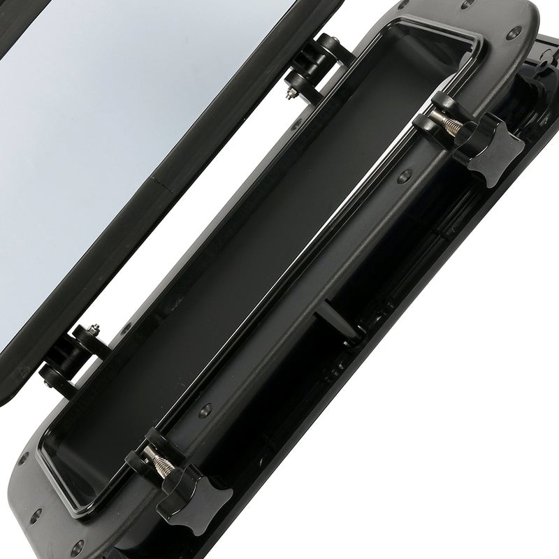 Amarine made Boat Yacht Rectangle Opening Portlight Porthole 15-3/4" x 7-7/8" Replacement Window Port Hole - ABS Tempered Glass, Color: White, Black (Black) - Image 5