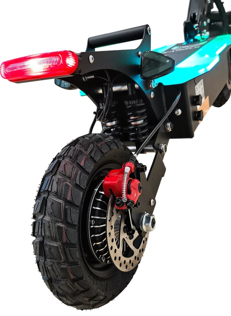 Chenxian D06 Pro Electric Scooter 2000W – Off-Road Tyres, Dual Suspension, Dual Disc Brakes, LED Lights, 75km/h Top Speed | Powerful Adult E-Scooter for Dubai | Foldable & Heavy-Duty - Image 5