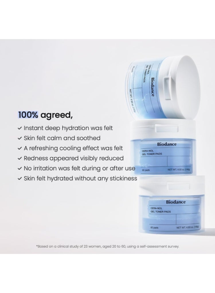 بيودانس ثنائي بيودانس لإصلاح حاجز البشرة وترطيبها العميق – ضمادات تونر جل سيرا-نول وقناع هيدرو سيرا-نول ريل ديب للبشرة الحساسة - Image 3