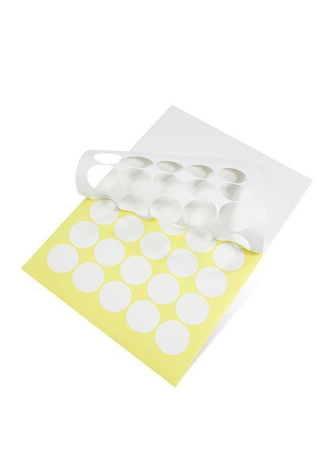 20 Sheets Round Sticker Paper Blank White Adhesive Labels Shipping Address Labels 5cm Total 300 Label Paper for Inkjet Printer