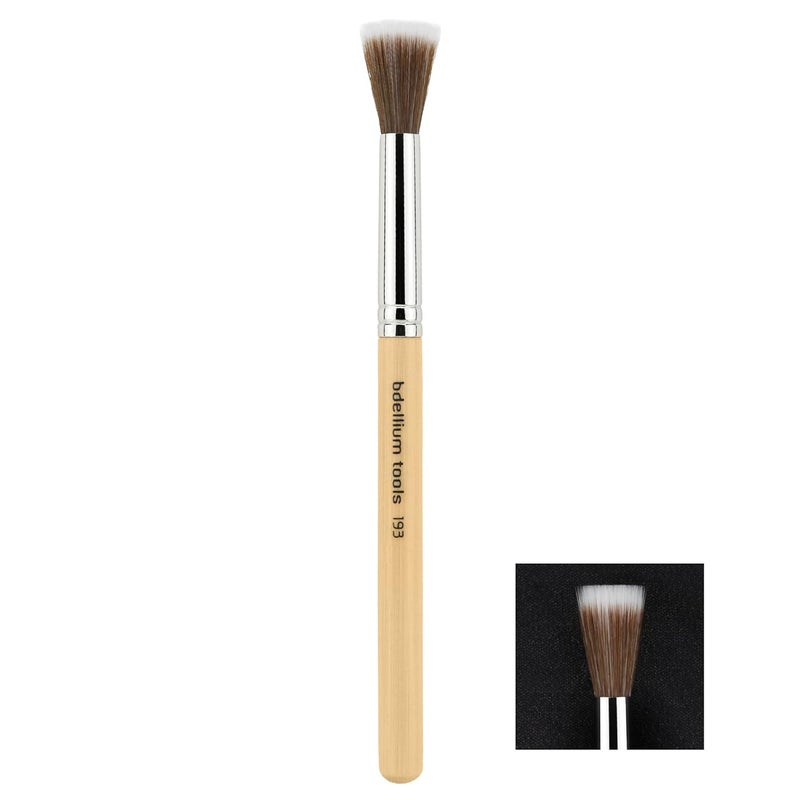 Bdellium Tools Bdellium Tools Professional Makeup Brush - Special FX Series 193 Small Stippling - With Soft Synthetic Fibers, For Airbrushed Finish (Bamboo, 1pc)