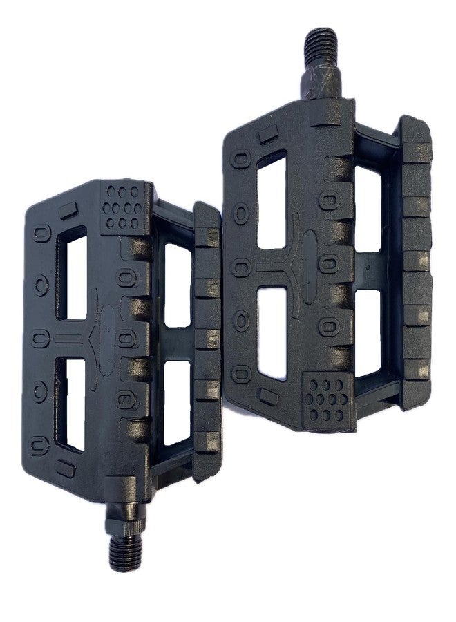 Ilsha® Alloy Cycle Bicycle Pedal Set MTB Mountain Senior Ranger Bikes Free Size (Black) (ABS Plastic) - Image 2