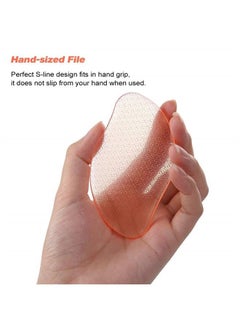 BEZOX Glass Foot File Callus Remover, Crystal Heel File for Wet and Dry Feet, Portable Hand Sized Pedicure Tool - Orange  - Image 5