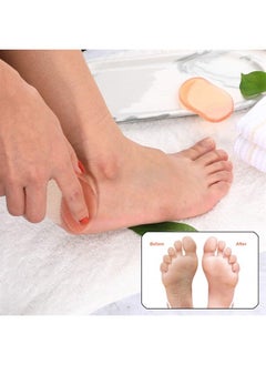 BEZOX Glass Foot File Callus Remover, Crystal Heel File for Wet and Dry Feet, Portable Hand Sized Pedicure Tool - Orange  - Image 4