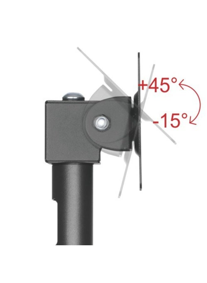 Skill Tech Skilltech SH PM01 Heavy-Duty POS Monitor Pole Mount | Bolt-Down Base | Full Articulation & Swivel (+180°/-180°) | Max VESA 100x100 | 15kg Capacity - Image 2