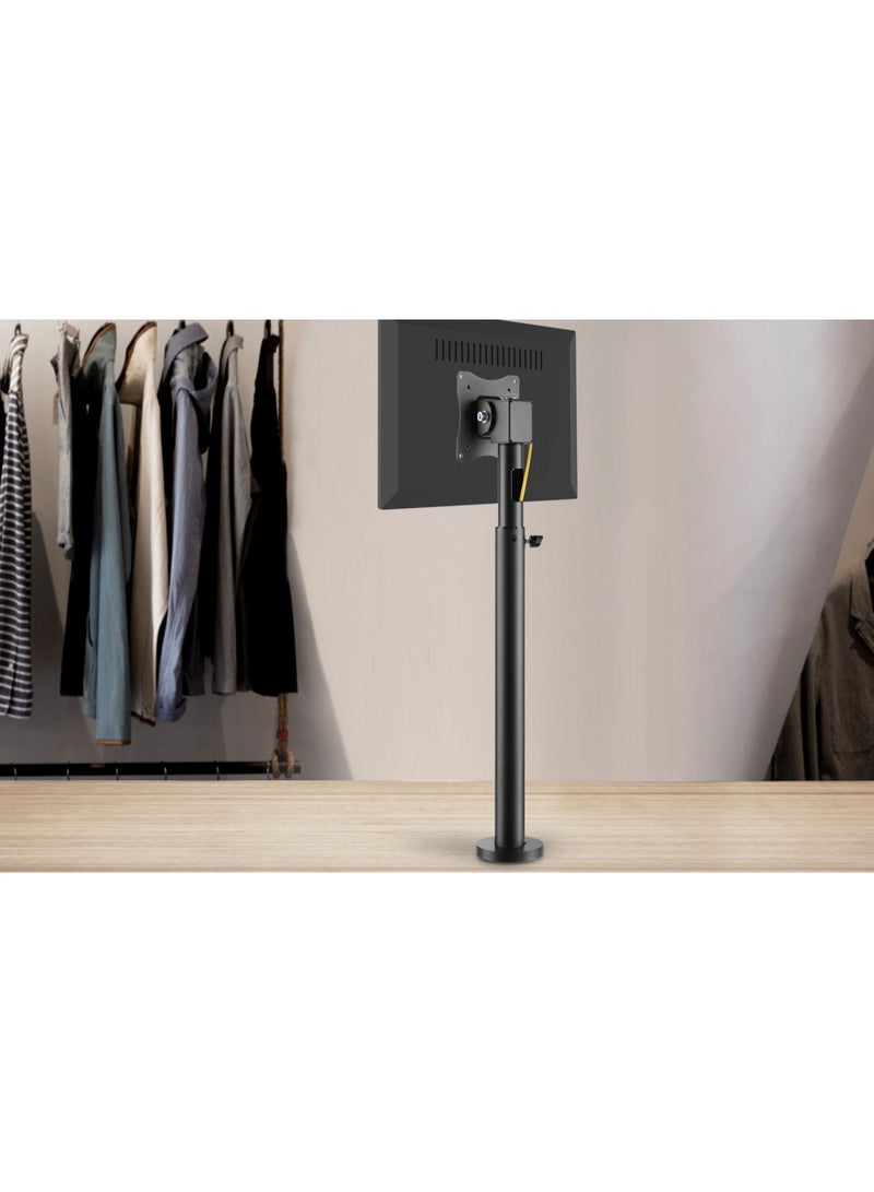 Skill Tech Skilltech SH PM01 Heavy-Duty POS Monitor Pole Mount | Bolt-Down Base | Full Articulation & Swivel (+180°/-180°) | Max VESA 100x100 | 15kg Capacity - Image 4