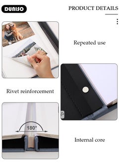 DUNISO 120 Pockets Simple Photo Album for 3-10 Inches Photos Portable Photo Album for Family Wedding Boys Girls  - Image 3