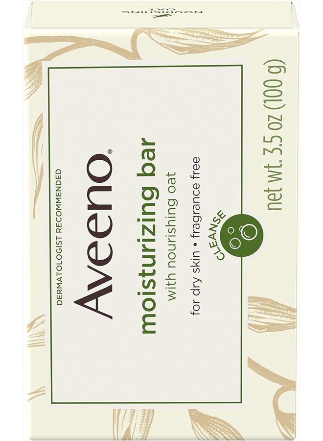 Aveeno صابون تنظيف الوجه المرطب اللطيف مع الشوفان المغذي للبشرة الجافة، خالي من العطور، خالي من الأصباغ، وخالي من الصابون، 3.5 أونصة (عبوة من 4) - Image 4