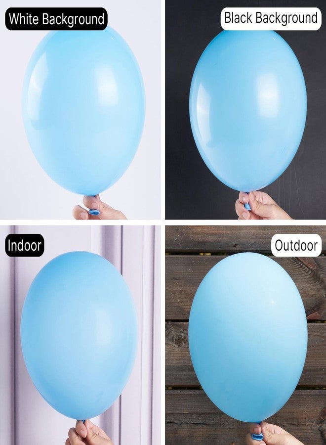 PartyWoo Light Blue Balloons, 50 pcs 12 Inch Matte Blue Balloons, Blue Balloons for Balloon Garland or Balloon Arch as Party Decorations, Birthday Decorations, Baby Shower Decorations, Blue-Y4 - Image 2