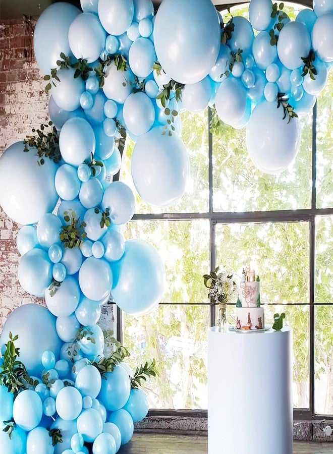 PartyWoo Light Blue Balloons, 50 pcs 12 Inch Matte Blue Balloons, Blue Balloons for Balloon Garland or Balloon Arch as Party Decorations, Birthday Decorations, Baby Shower Decorations, Blue-Y4 - Image 3