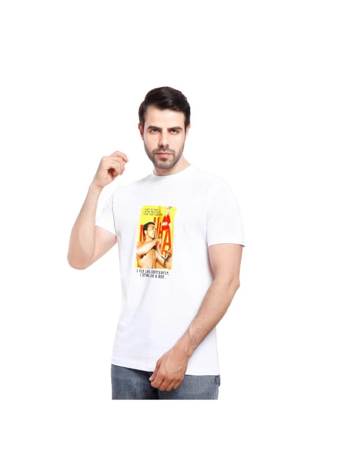 Coup Coup Men Printed Single Jersey T-Shirt 1000767 3XL - White