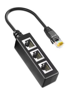 KASTWAVE Cable divisor RJ45 Ethernet, vienon RJ45 Y adaptador divisor de 1 a 3 puertos Ethernet adaptador de interruptor para CAT 5/CAT 6 LAN Ethernet adaptador de cable Cat5 Cat6  - Image 1