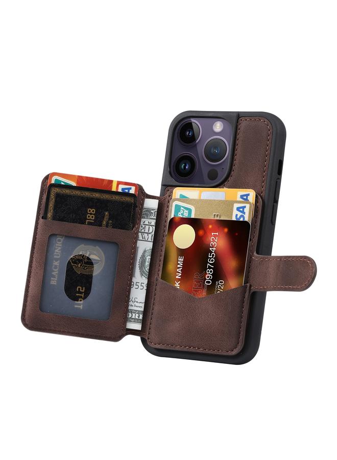 زبون جراب لهاتف iPhone 12/12 Pro Skin Feel Dream مضاد للسرقة ومضاد للصدمات وحقيبة بطاقات محمولة وحافظة هاتف - Image 3