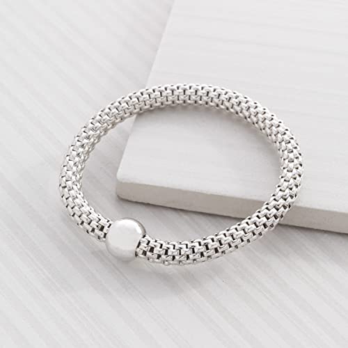 Silpada 'Chic' Sterling Silver Stretch Bracelet, 6 3/4" - Image 5