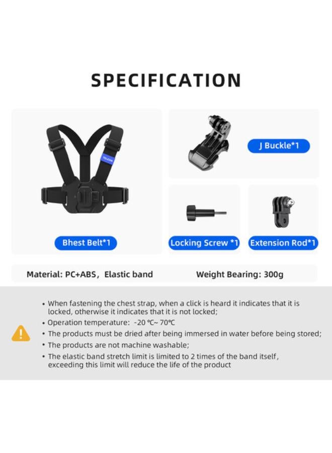 TELESIN Vest Chest Strap V2 for Action Cameras & Smartphones  - Image 2