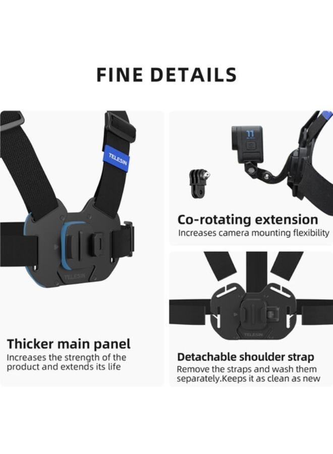 TELESIN Vest Chest Strap V2 for Action Cameras & Smartphones  - Image 4