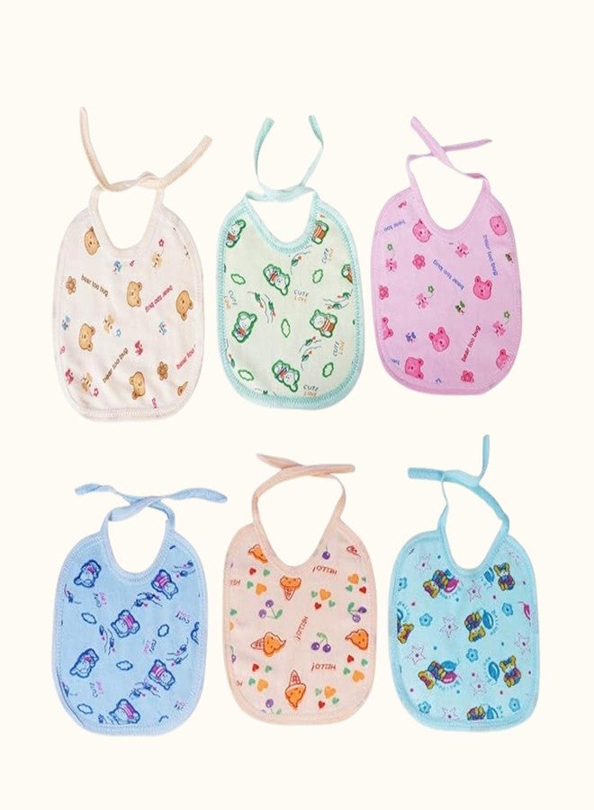 MW PRINTS Bibs for Baby Boy's & Girls Age (0-12 months) Printed and Stylish Infant Apron Ultra Soft Skin Friendly Baby Bibs ((Printed Towel Bibs, Set of 6)) - Image 5