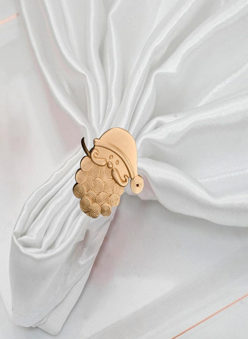 GGOOT 2 Pcs  Santa Napkin s | Decorative  Napkin 12pcs |  Elements Napkin Holder for Wedding Banquet Table Setting Home Decor  - Image 3