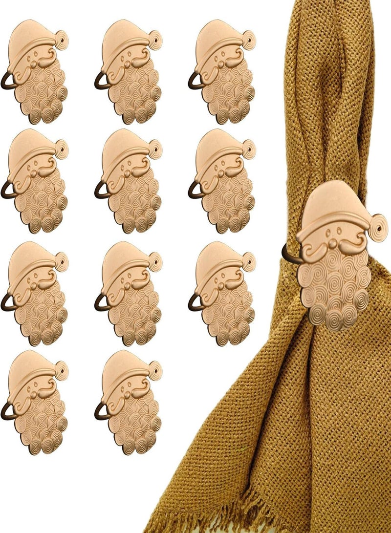 GGOOT 2 Pcs  Santa Napkin s | Decorative  Napkin 12pcs |  Elements Napkin Holder for Wedding Banquet Table Setting Home Decor  - Image 5