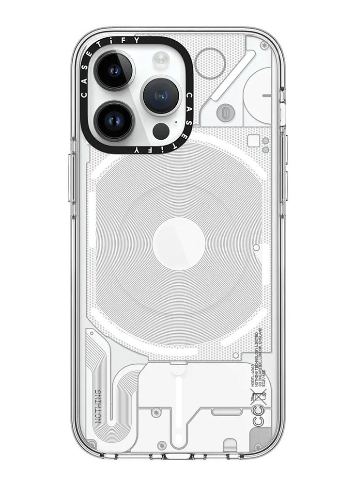 For iPhone 15 Pro Max Case Magnetic Adsorption Phone Case - White