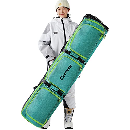 XCMAN Padded Snowboard Bag Expandable Snowboard Bag for Air Travel Adjustable Ski Bag Length 63-75In - Image 1