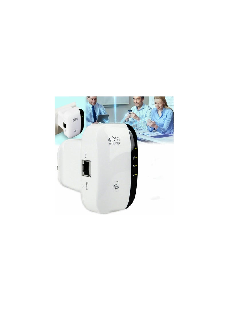 Newest Generation WiFi Extender Signal Booster, Long Range Wireless Internet Repeater with Ethernet Port, Easy-to-Use Access Point, Supports 2.4GHz WiFi for Enhanced Connectivity. - Image 1