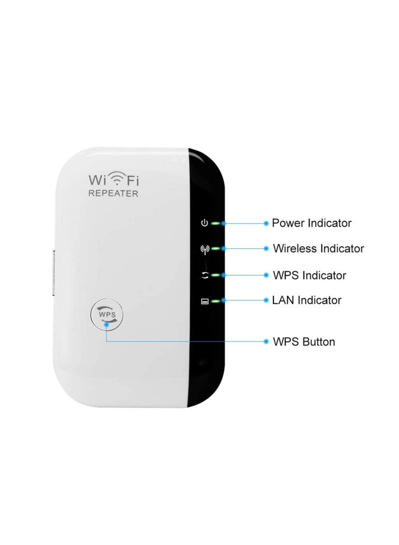 Newest Generation WiFi Extender Signal Booster, Long Range Wireless Internet Repeater with Ethernet Port, Easy-to-Use Access Point, Supports 2.4GHz WiFi for Enhanced Connectivity. - Image 5