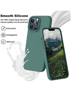 ZOOMEE Premium Silicone Protective Gel Slim Soft Microfiber Liner Cushion Anti-Scratch Case Cover For Apple iPhone 14 Pro Max Green  - Image 2