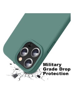 ZOOMEE Premium Silicone Protective Gel Slim Soft Microfiber Liner Cushion Anti-Scratch Case Cover For Apple iPhone 14 Pro Max Green  - Image 3
