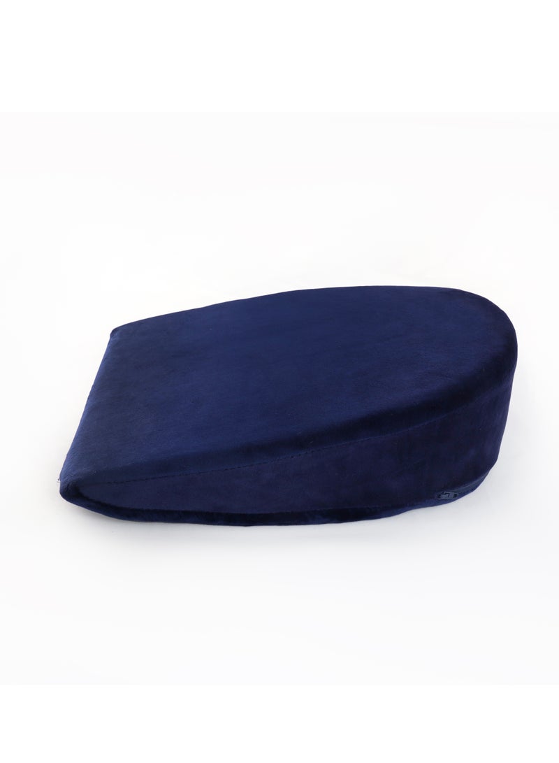 HT Wedge pillow for children, a comfortable pillow to prevent esophageal reflux and difficulty breathing during sleep, blue color  - Image 1