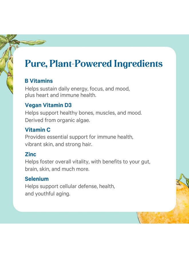بيور سينرجي ملتي فيتامين مين | فيتامينات متعددة نباتية مصنوعة من أطعمة عضوية كاملة | مكمل غذائي مرتين يوميًا للرجال والنساء | عناصر غذائية أساسية للطاقة، وتحسين المزاج، والمناعة، وصحة العظام (60 قرصًا) - Image 5