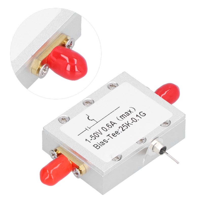 RF Isolated Capacitor Bias Tee Blocker Electronic Components 25K‑100MHz DC 1‑50V - Image 4