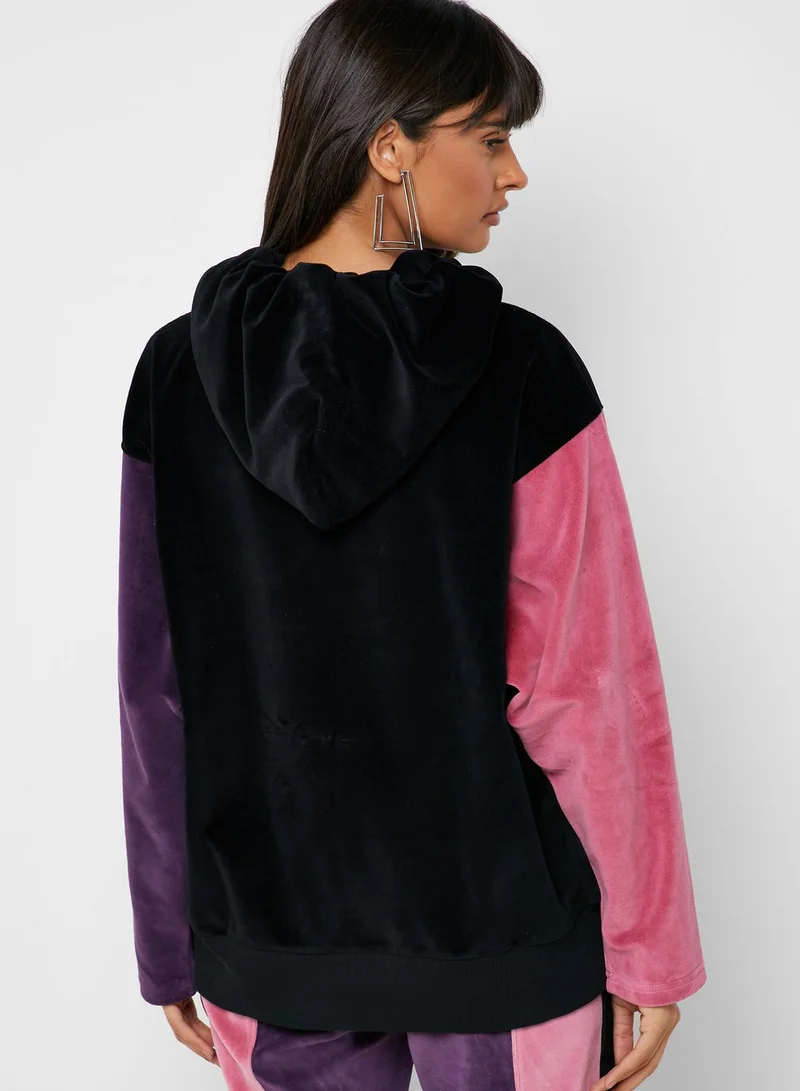 Champion Colour Block Oversize Hoodie
