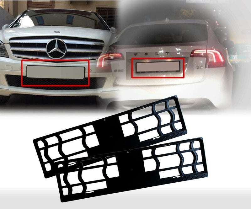 Auto Pearl Front & Rear High Security Car Number Plate Frame for - Jetta - Image 3